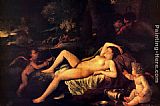 Sleeping Venus and Cupid by Nicolas Poussin